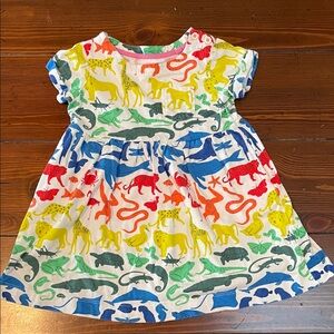 Mini Boden Multicolor Animal Print Dress